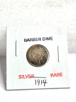 1914 Barber Dime US Mint