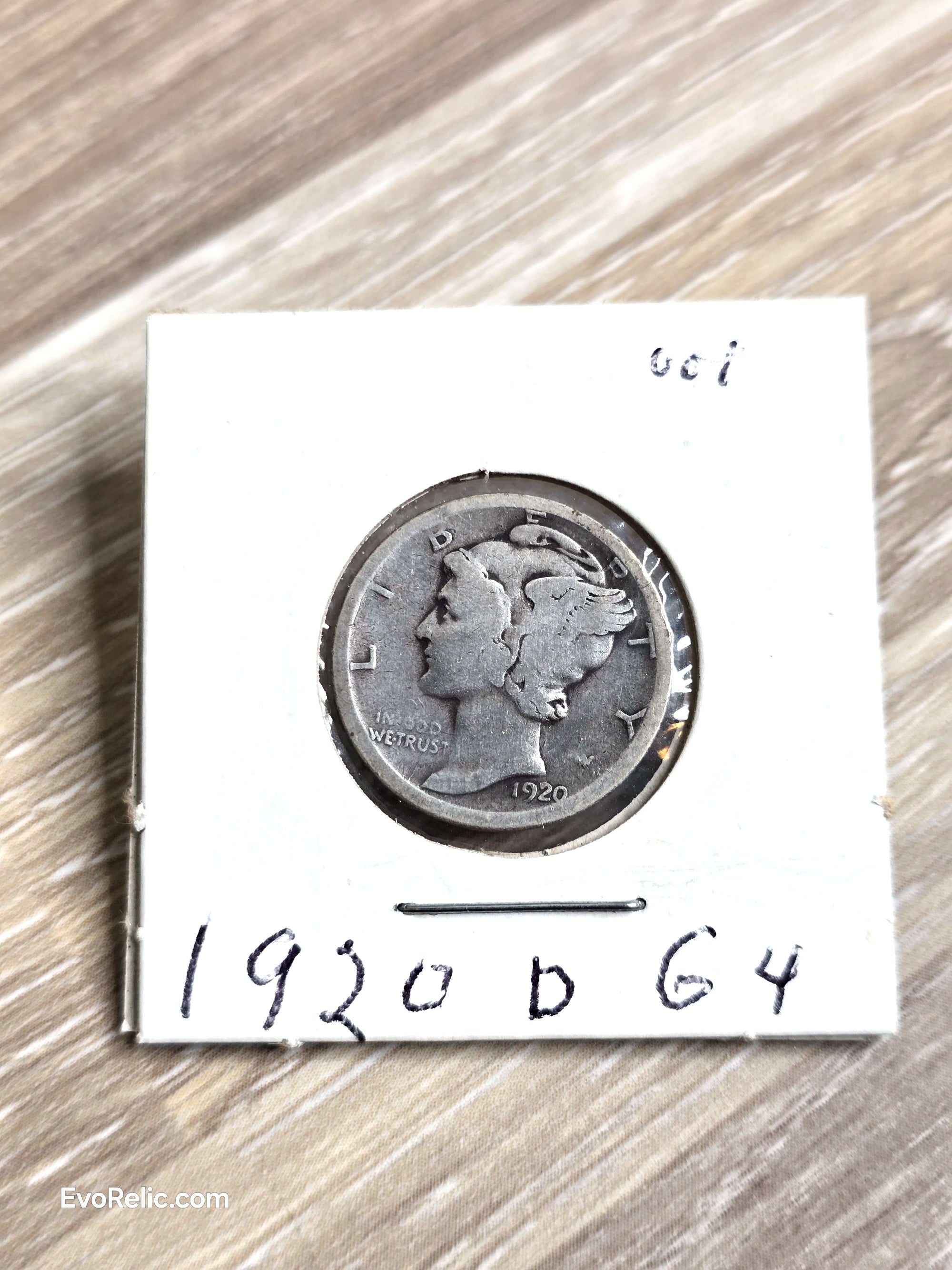 1920-D Mercury Dime 90% Silver Rare Coin Collectible