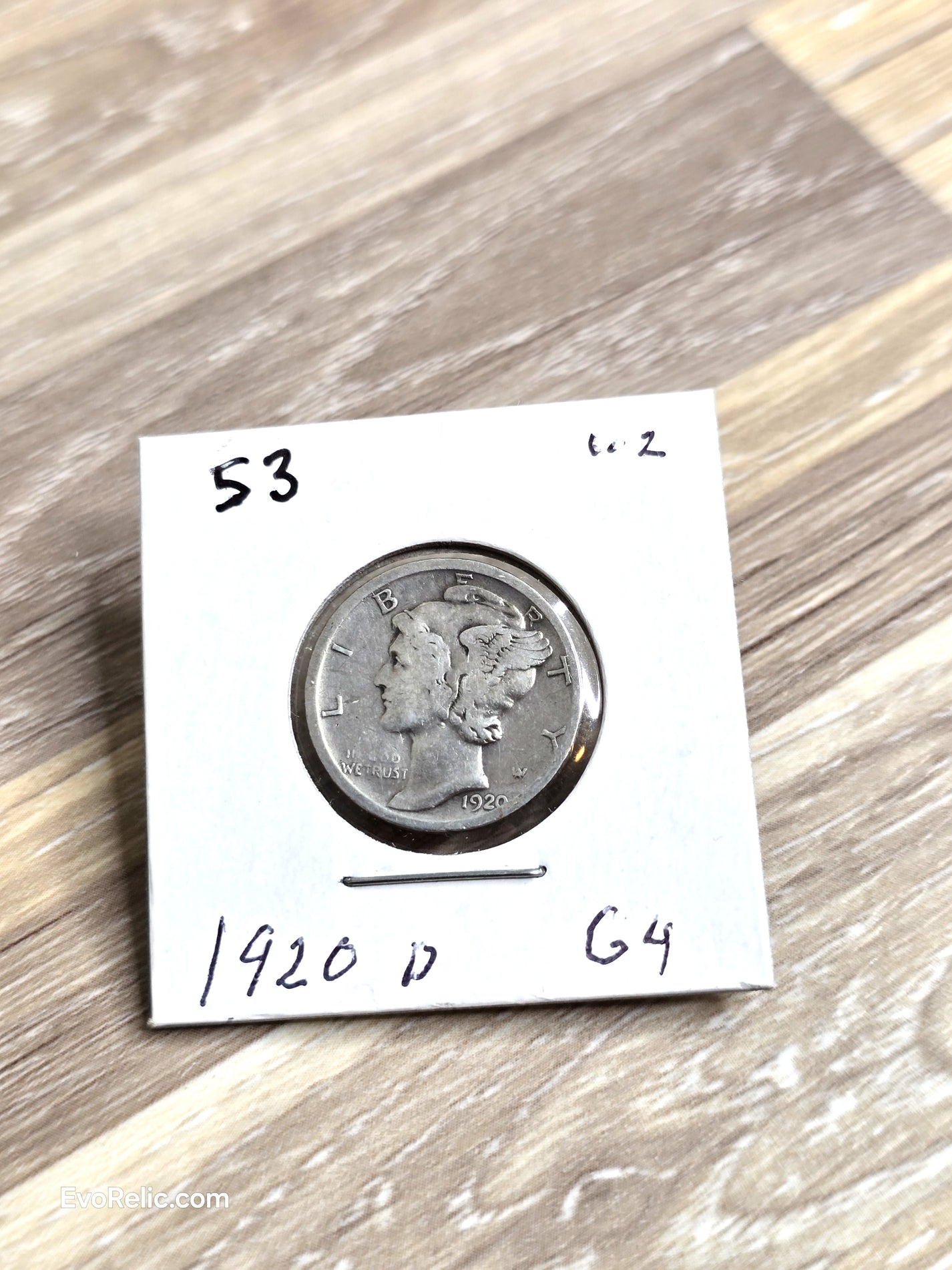 1920-D Silver Mercury Dime Coin Collectibles