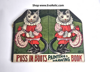 1922 Puss in Boots Painting Drawing Book Published by Saalfield 