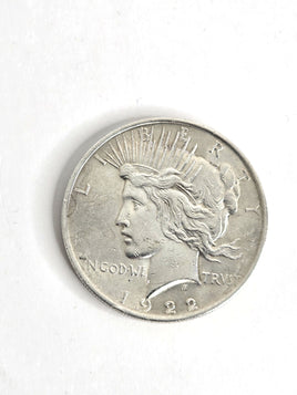1922 U.S. Coin Silver Peace Dollar 90% Silver