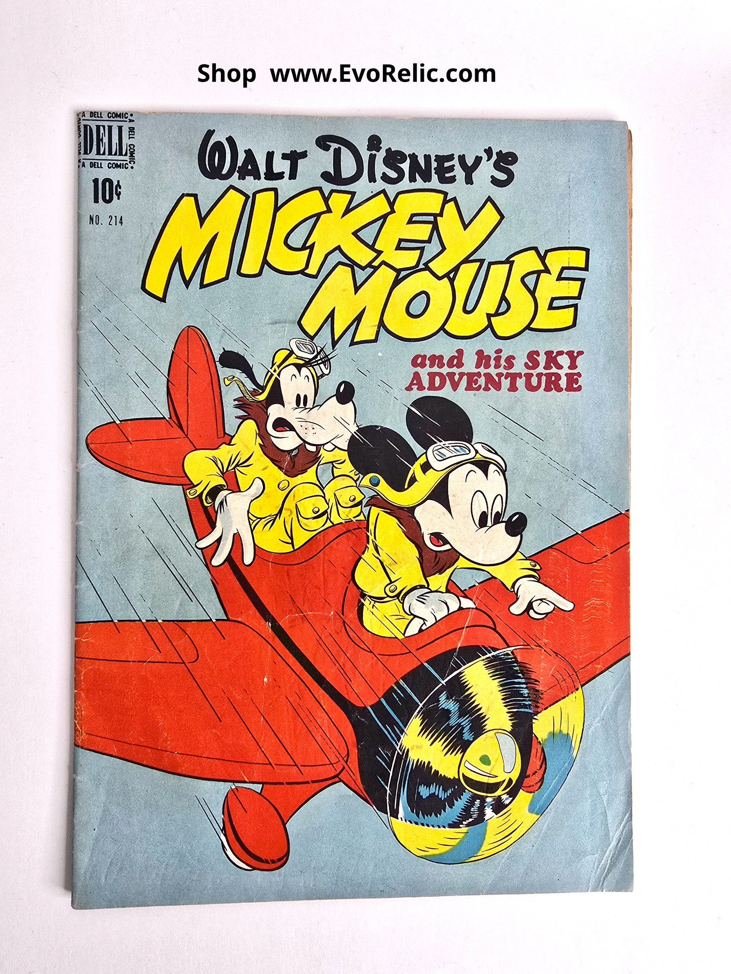 1937 Mickey Mouse Sky Adventures Comic Book No. 214