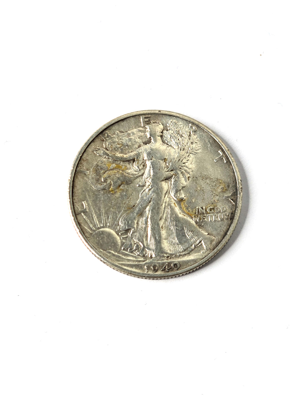 1940 Coin Silver Half Dollar Walking Liberty