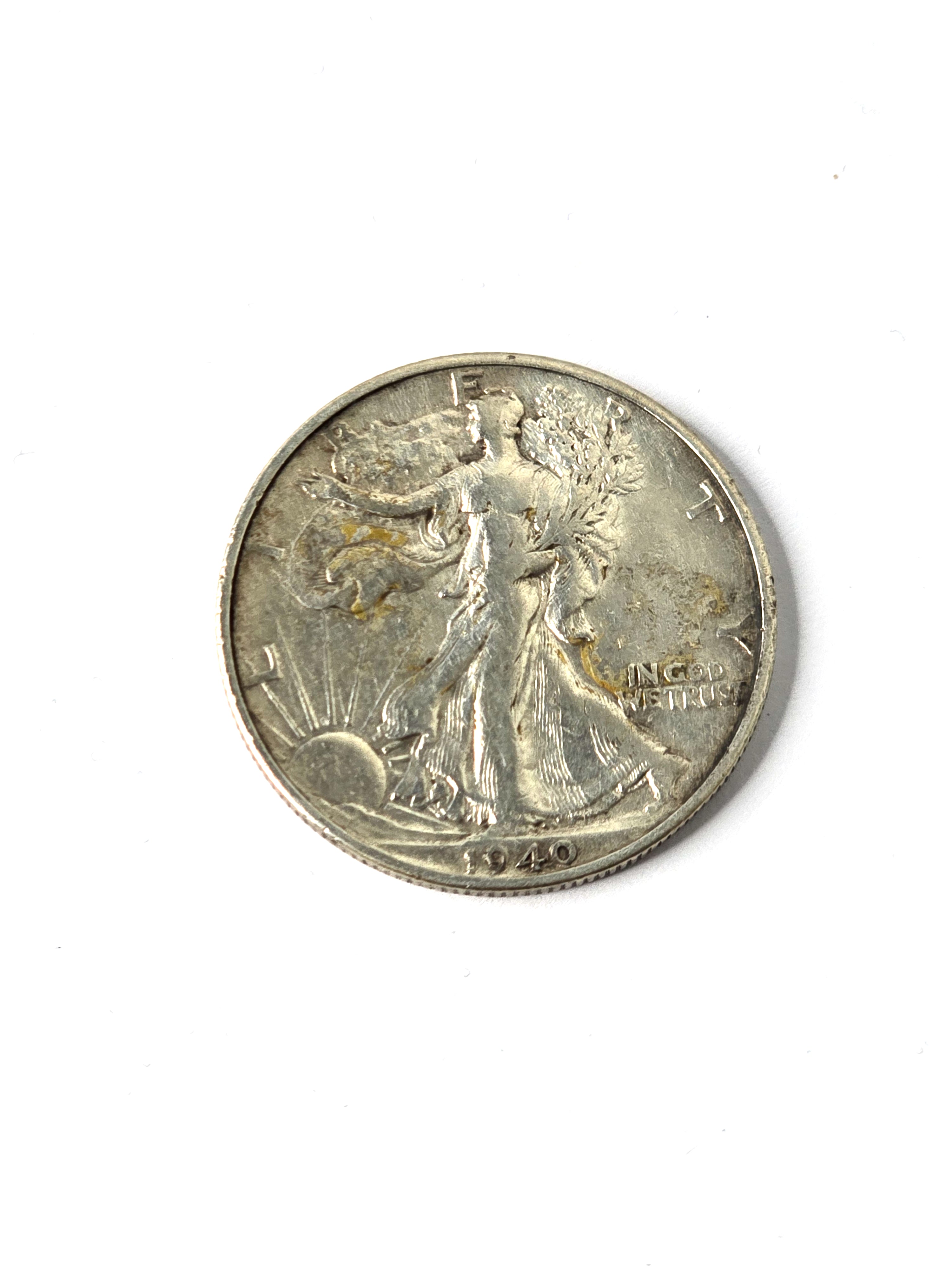 1940 Coin Silver Half Dollar Walking Liberty