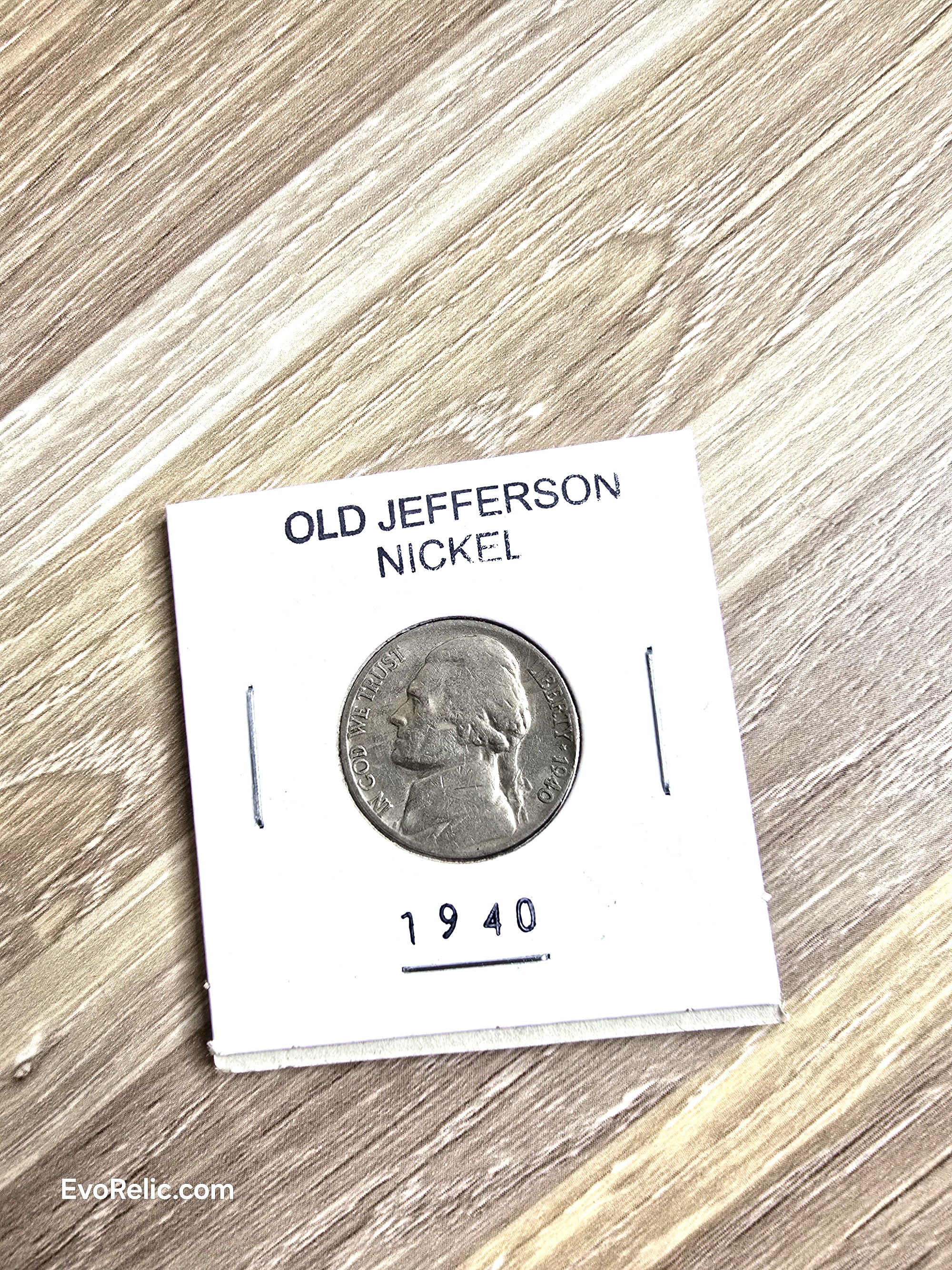 1940 Nickel Jefferson Coin