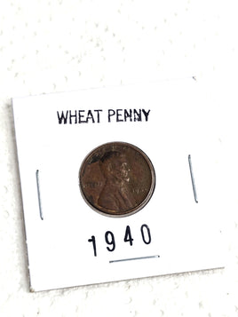 1940 Wheat Cent Rare Coin