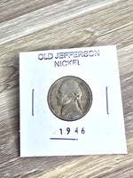 1946 Jefferson Nickel Coin Collectible