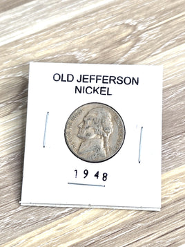 1948 Jefferson Nickel Coin Collectible