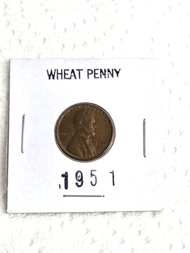 1951 Wheat Penny Rare Coin