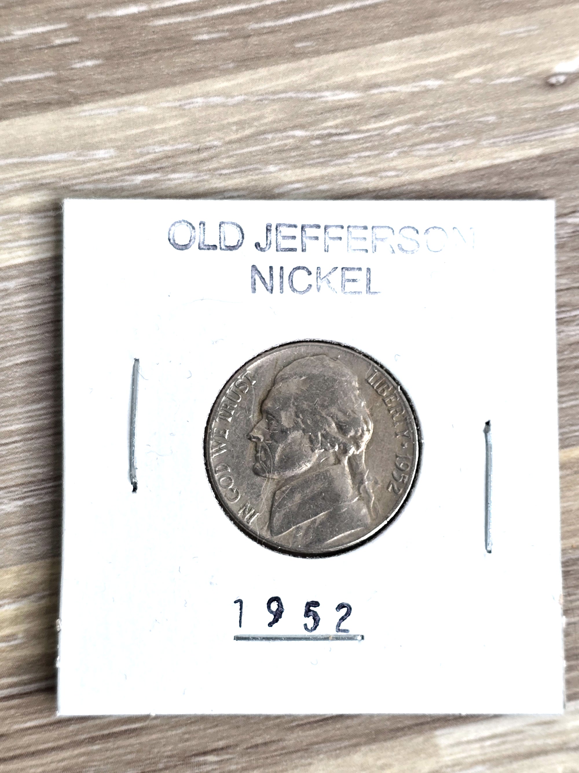 1952 Jefferson Nickel Coin Collectible