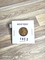 1953 Wheat Penny Coins Collectibles