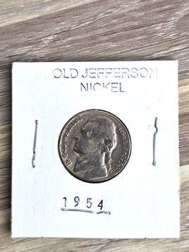 1954 Jefferson Nickel Coin Collectible