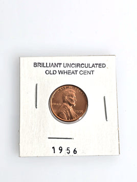 1956 Wheat Cent Uncirculated Brilliant Red