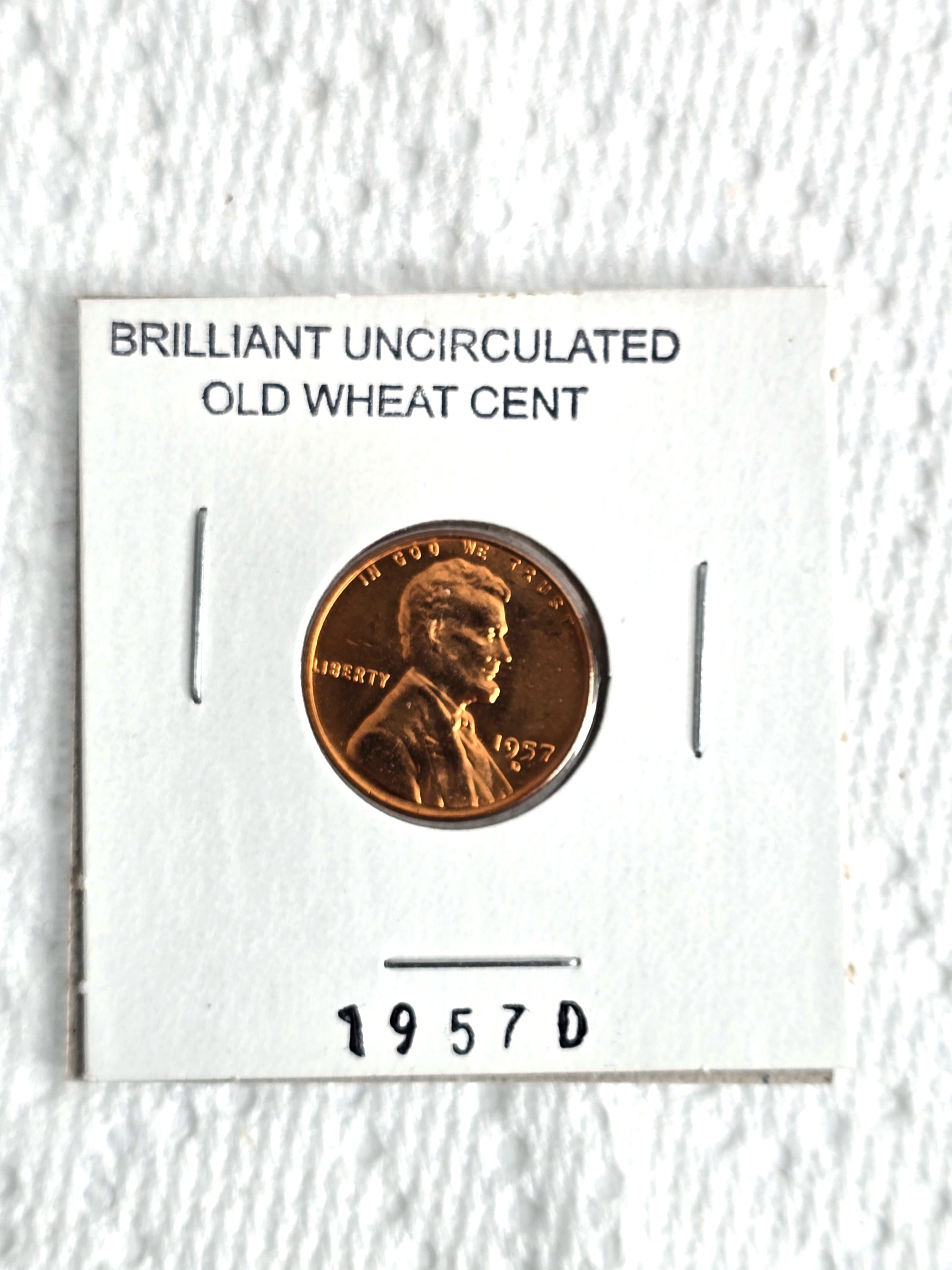 1957-D Wheat Cent Uncirculated Brilliant