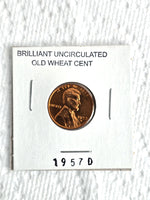 1957-D Wheat Cent Uncirculated Brilliant