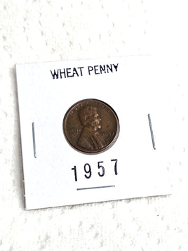 1957 Wheat Penny Collectible Coin
