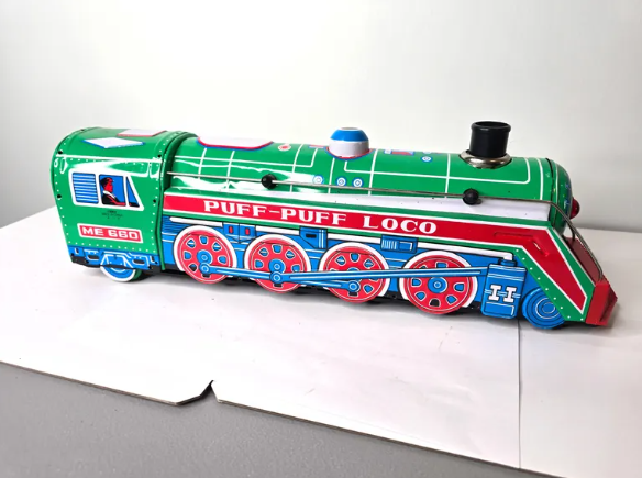 1960s Puff Puff Loco Tin Toy Train ME 660