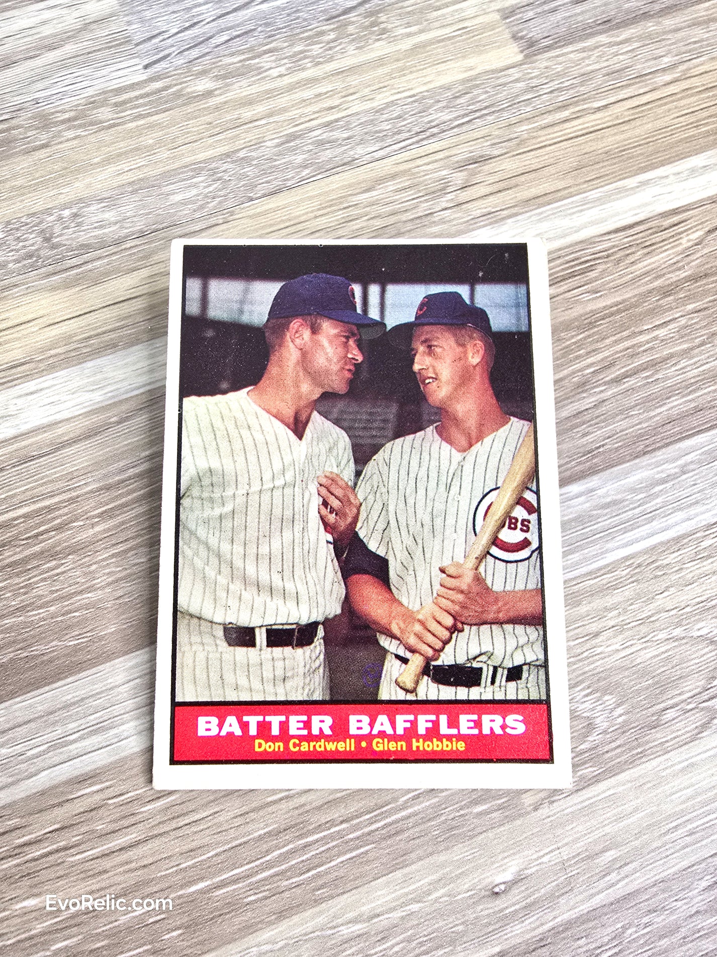 1961 Batter Bafflers Cardwell Hobbie Topps Baseball Card No 393