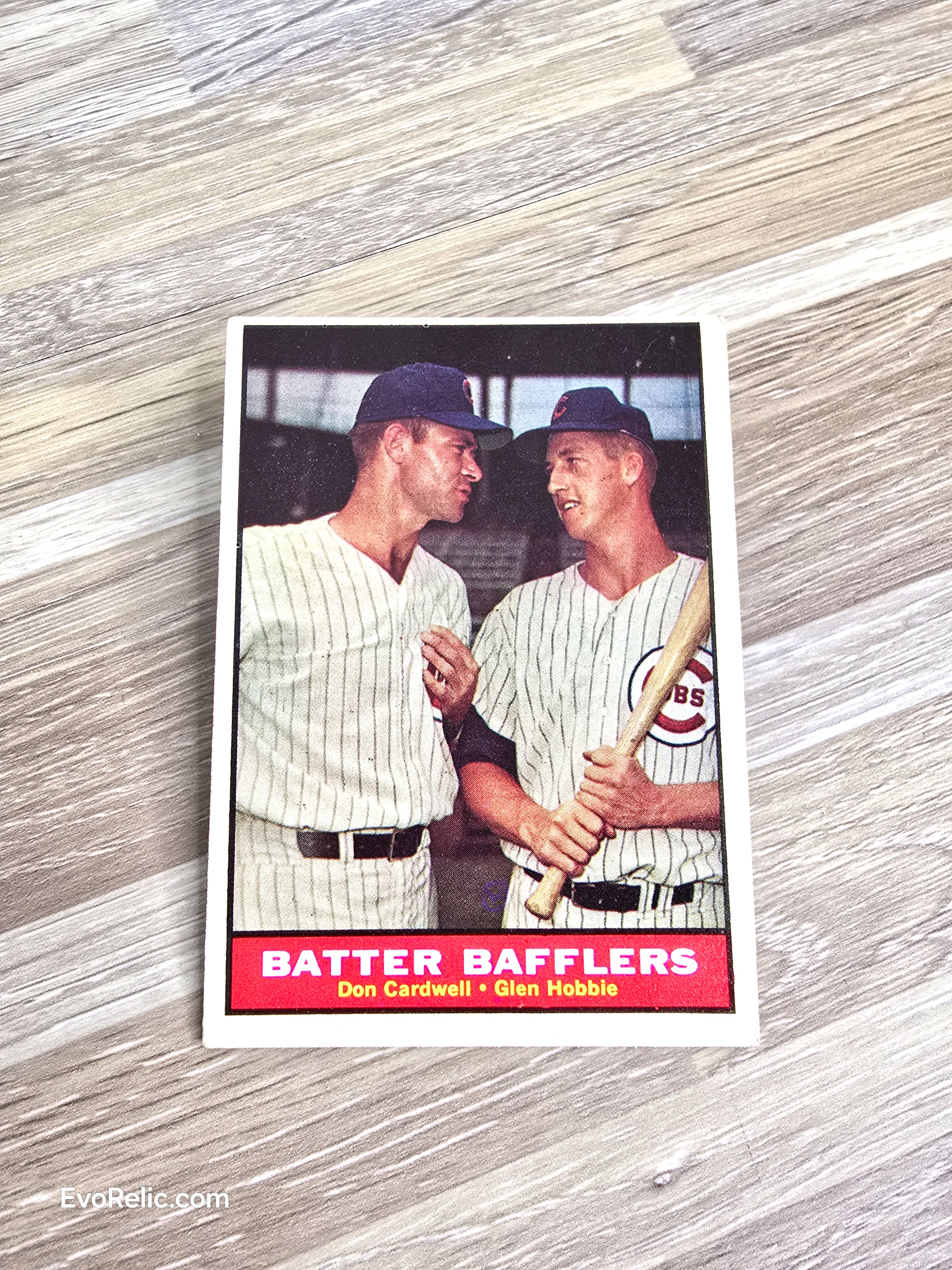 1961 Batter Bafflers Cardwell Hobbie Topps Baseball Card No 393