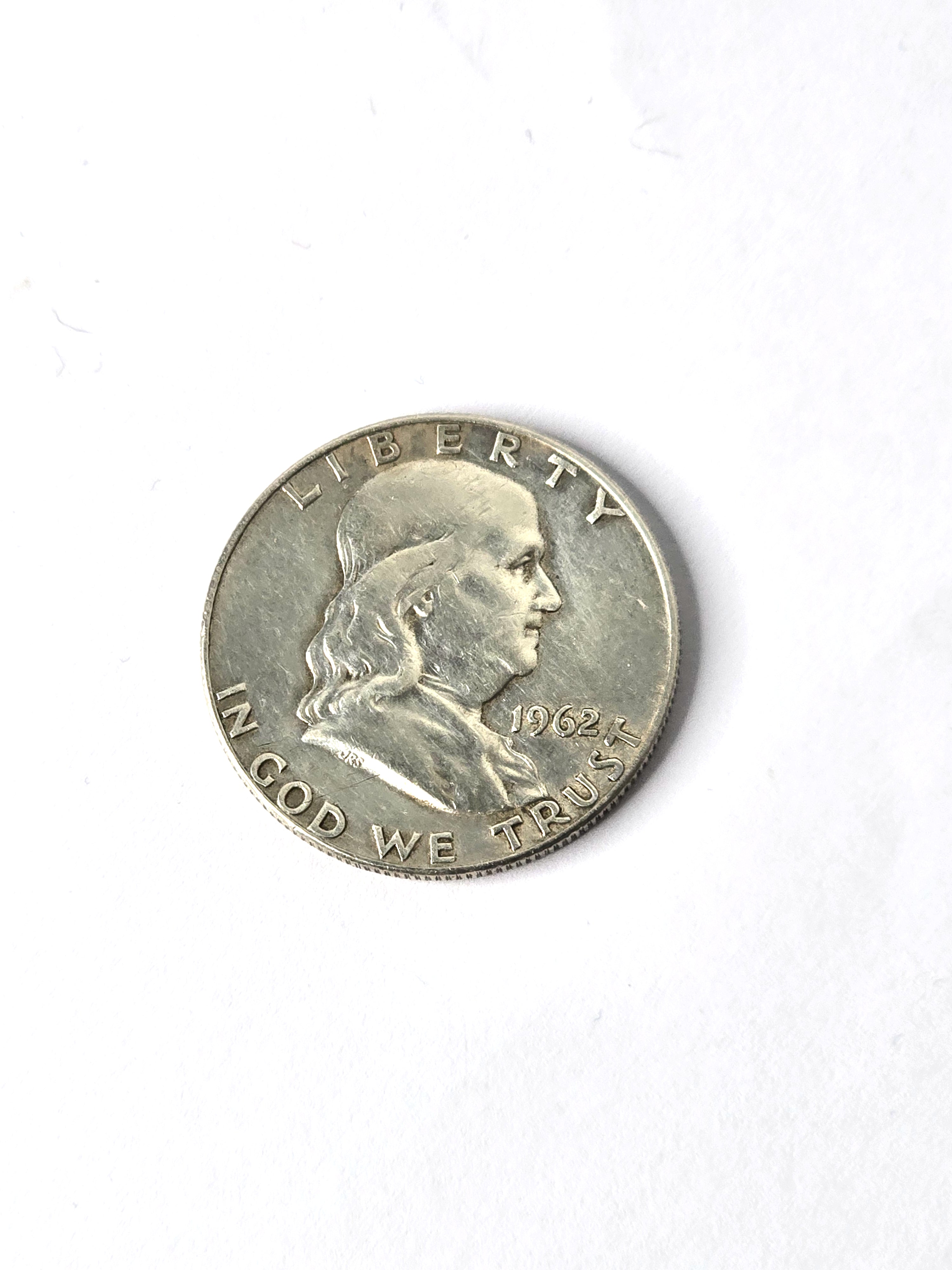 1962 D Franklin Silver Half Dollar