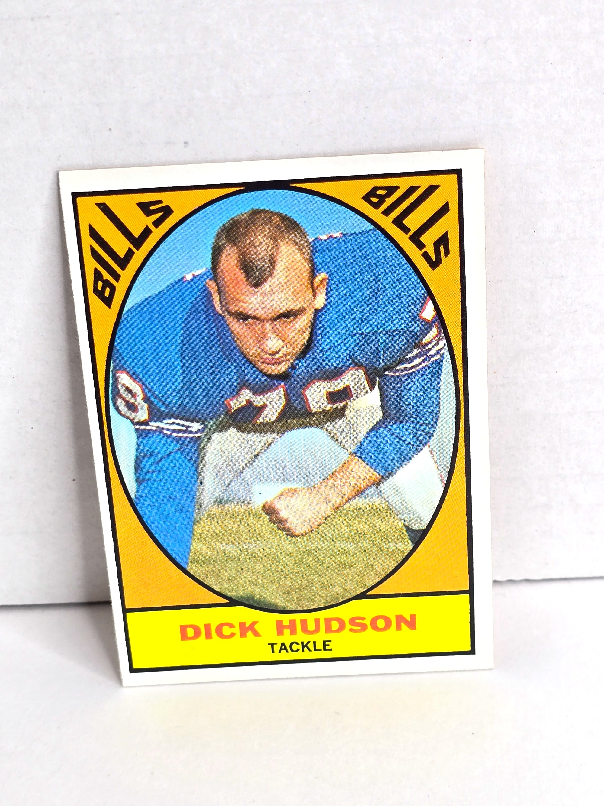 1967 Dick Hudson NFL Football Card Buffalo Bills Topps No. 22