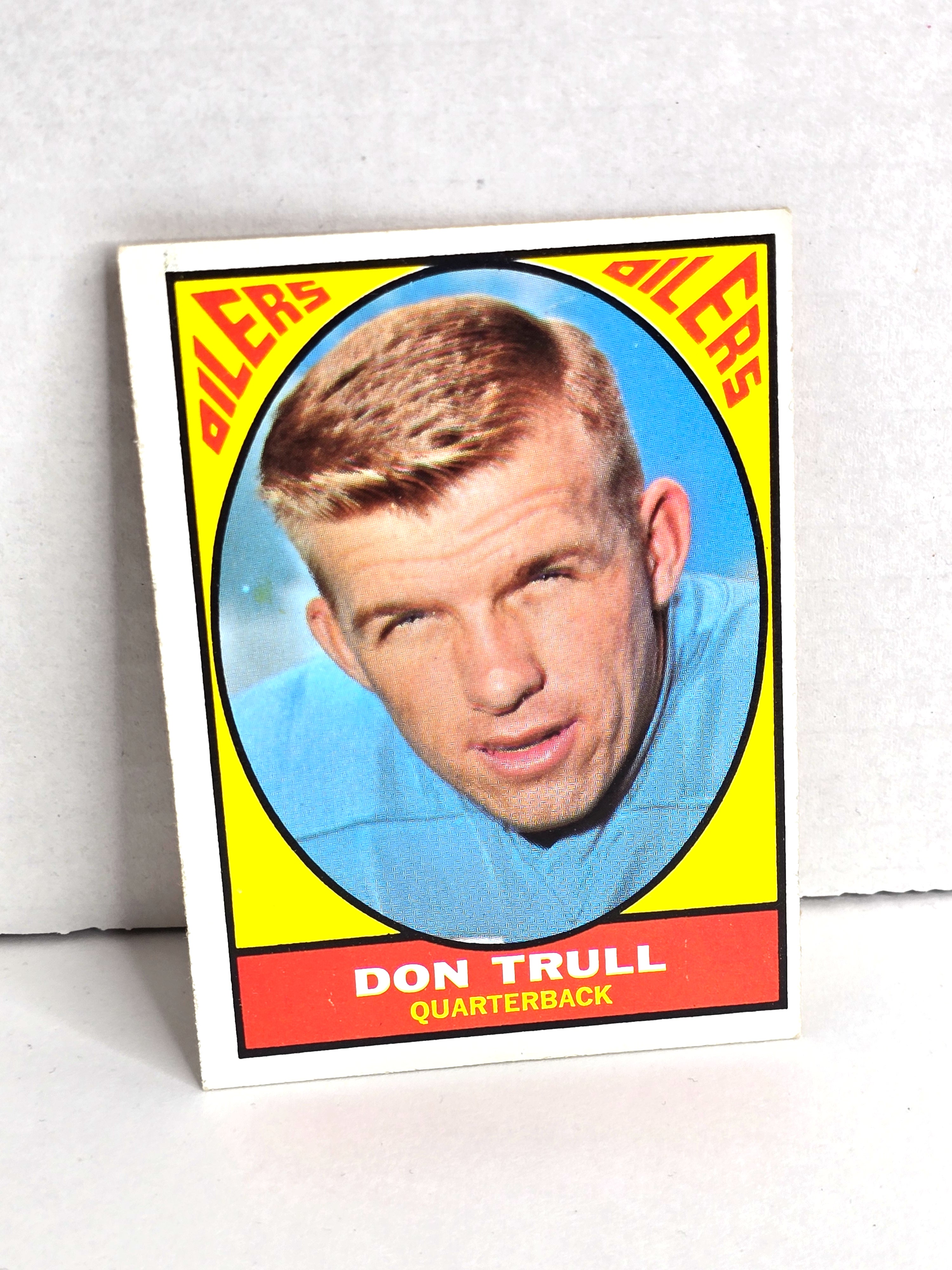 1967 Don Trull Houston Oilers Football Card Topps No. 45