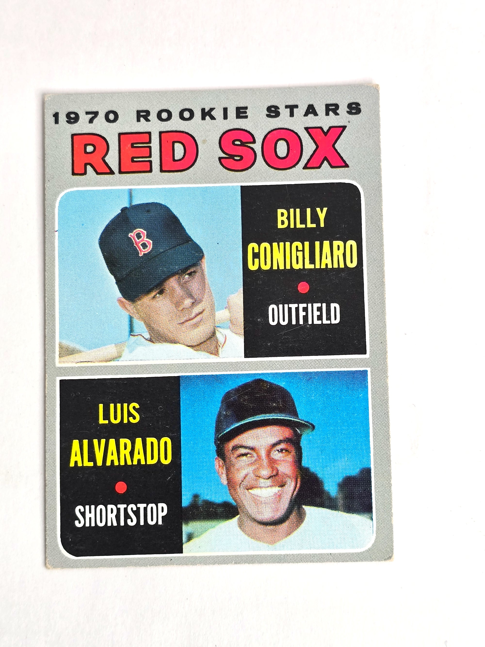 1970 Red Sox Rookie Baseball Stars Conigliaro Alvarado Topps No. 317