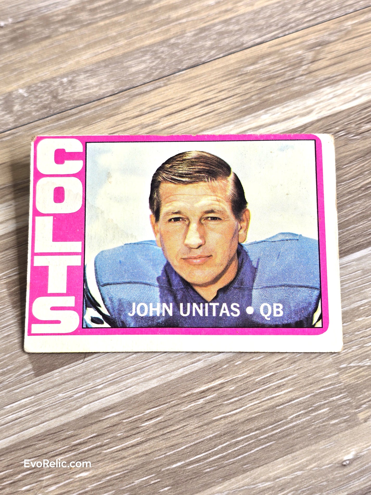 1972 John Unitas NFL Football Card Topps No 165