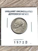 1973-D Jefferson Nickel Coin Collectible - Uncirculated