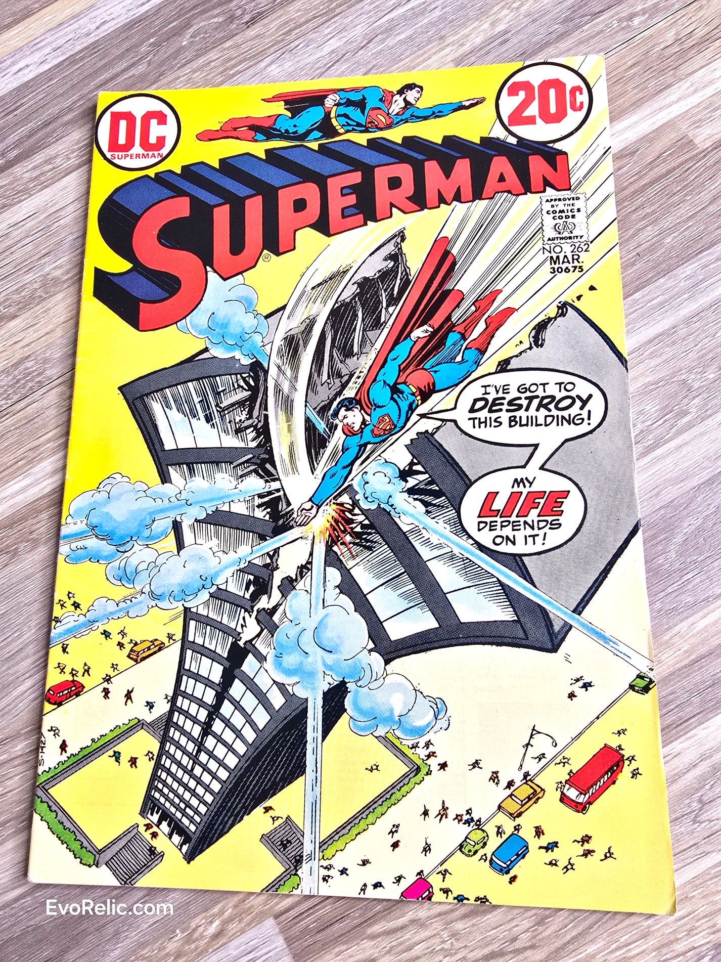 1973 Superman DC Comic Book The Skyscraper Screamed for Its Life Vol 35 No 262