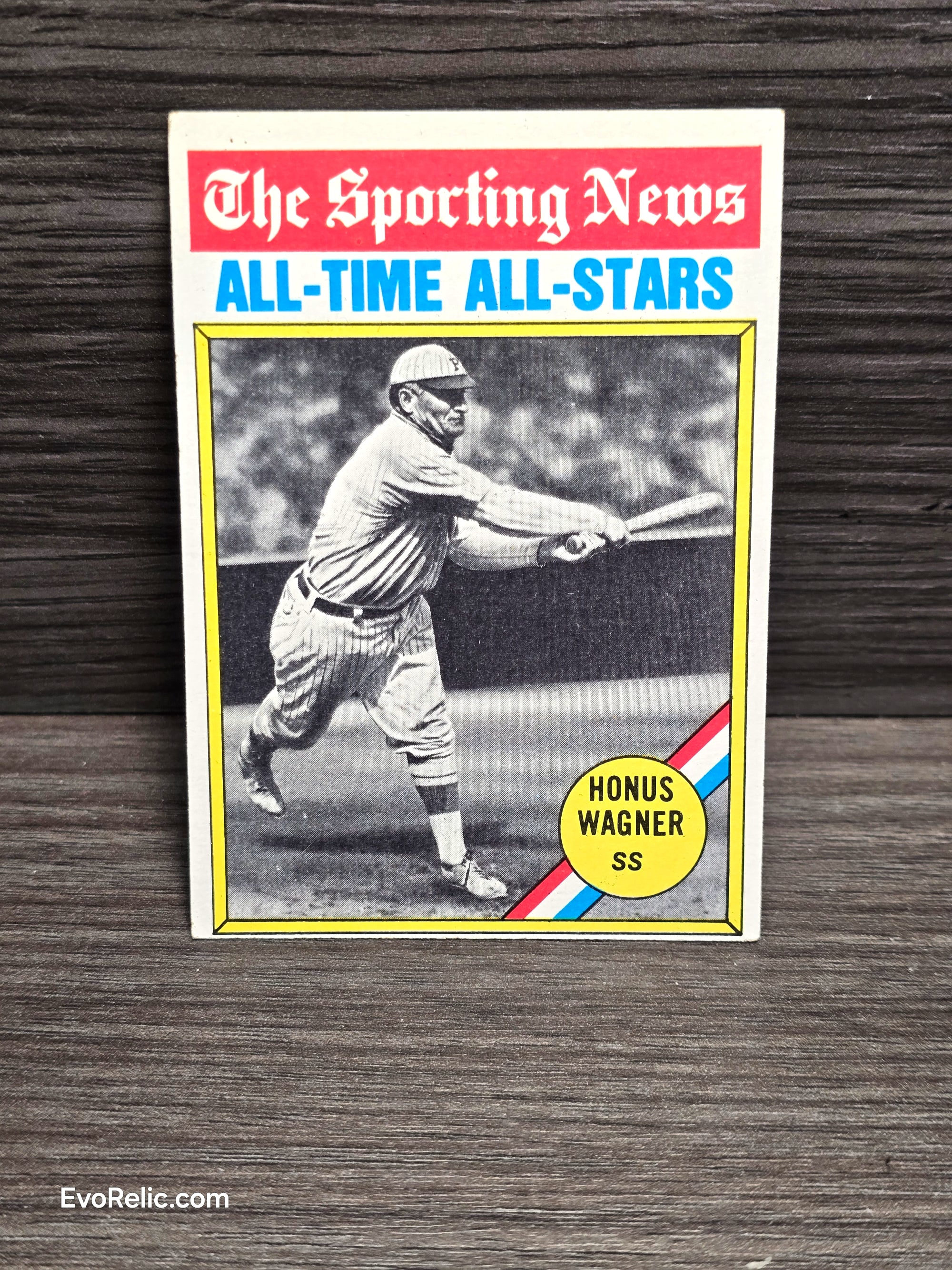 1976 Baseball Card Honus Wagner Topps No 344