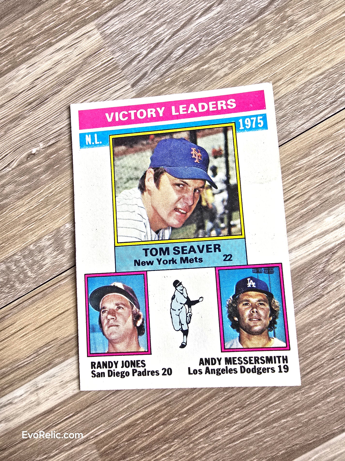 1976 Topps Baseball Card Victory Leaders No. 199