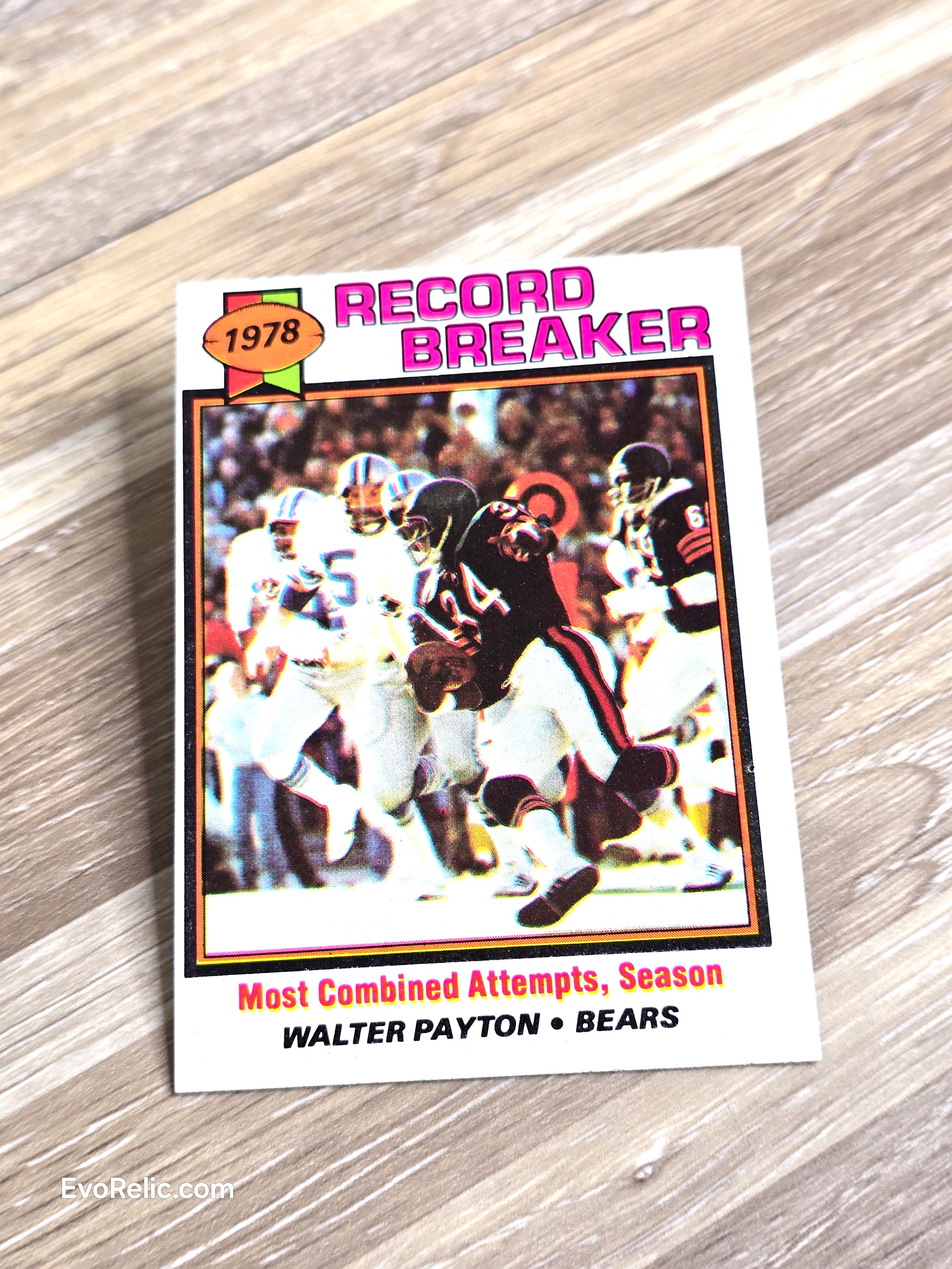 1979 Walter Payton NFL Record Breaker Topps Football Card No 335