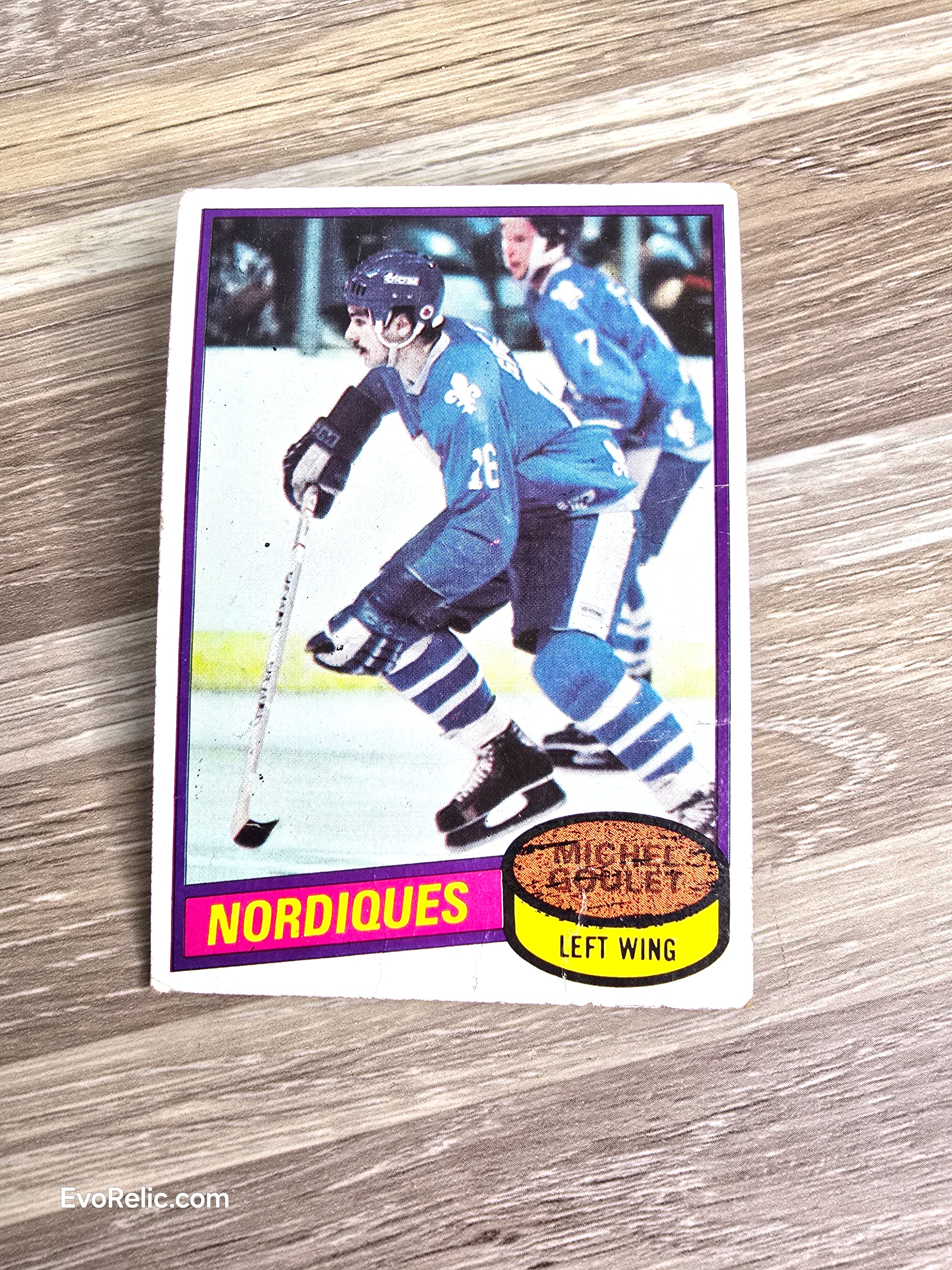 1980 Michel Goulet Nordiques NHL Hockey Card No 67