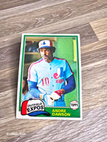 1981 Andre Dawson Baseball Card Topps No 125