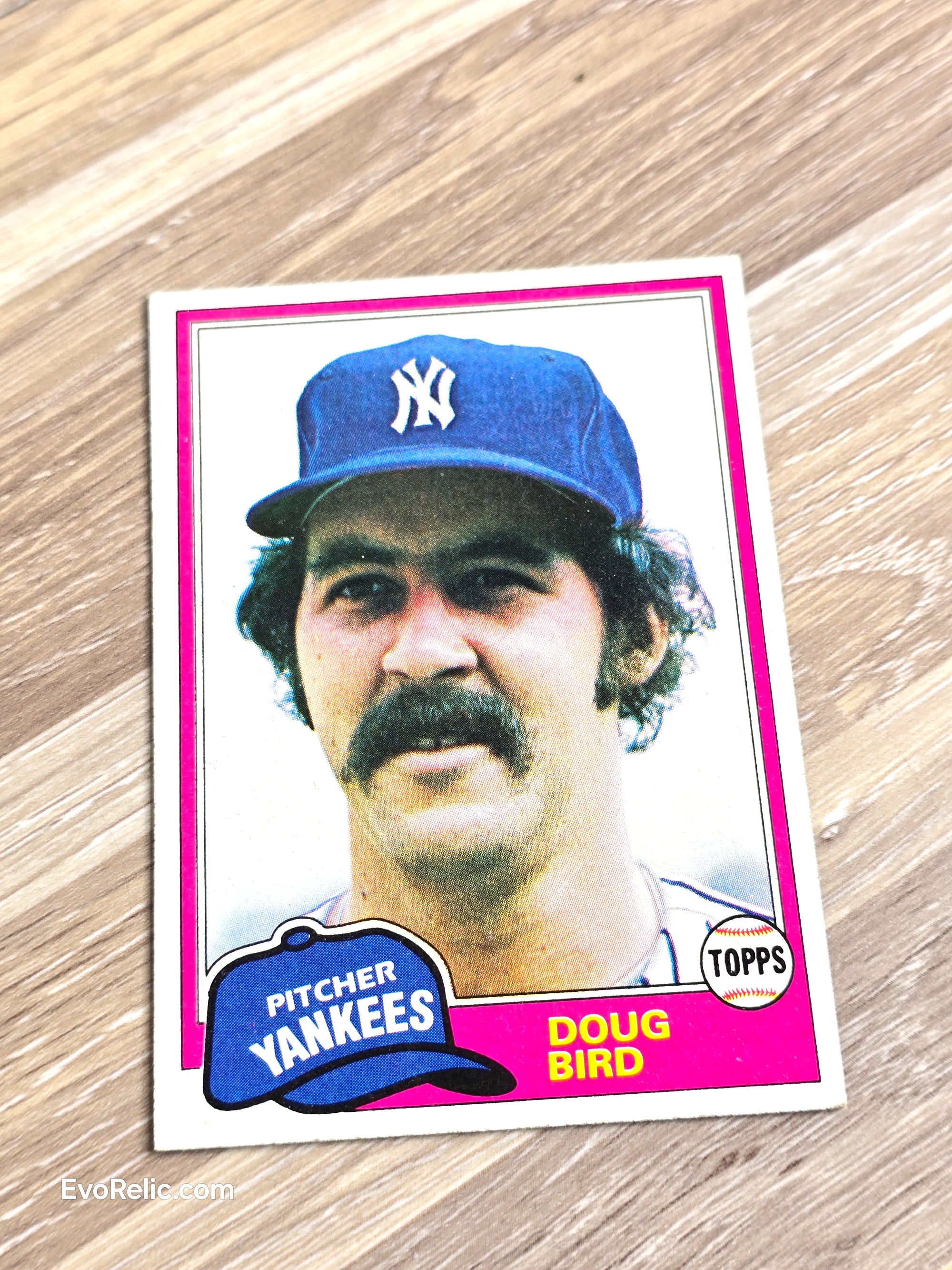 1981 Doug Bird Baseball Card Topps No 516