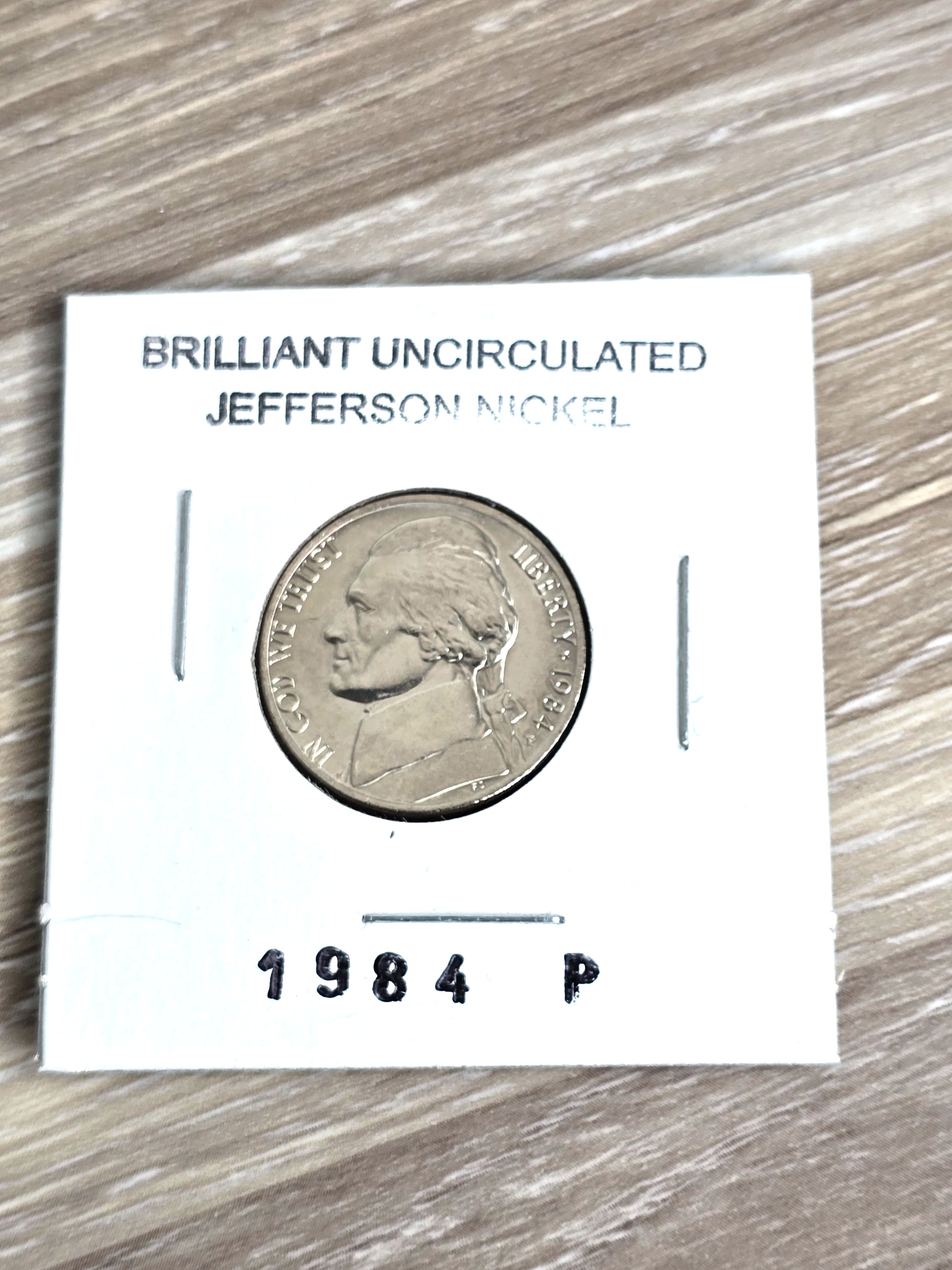 1984-P Jefferson Nickel Coin Collectible