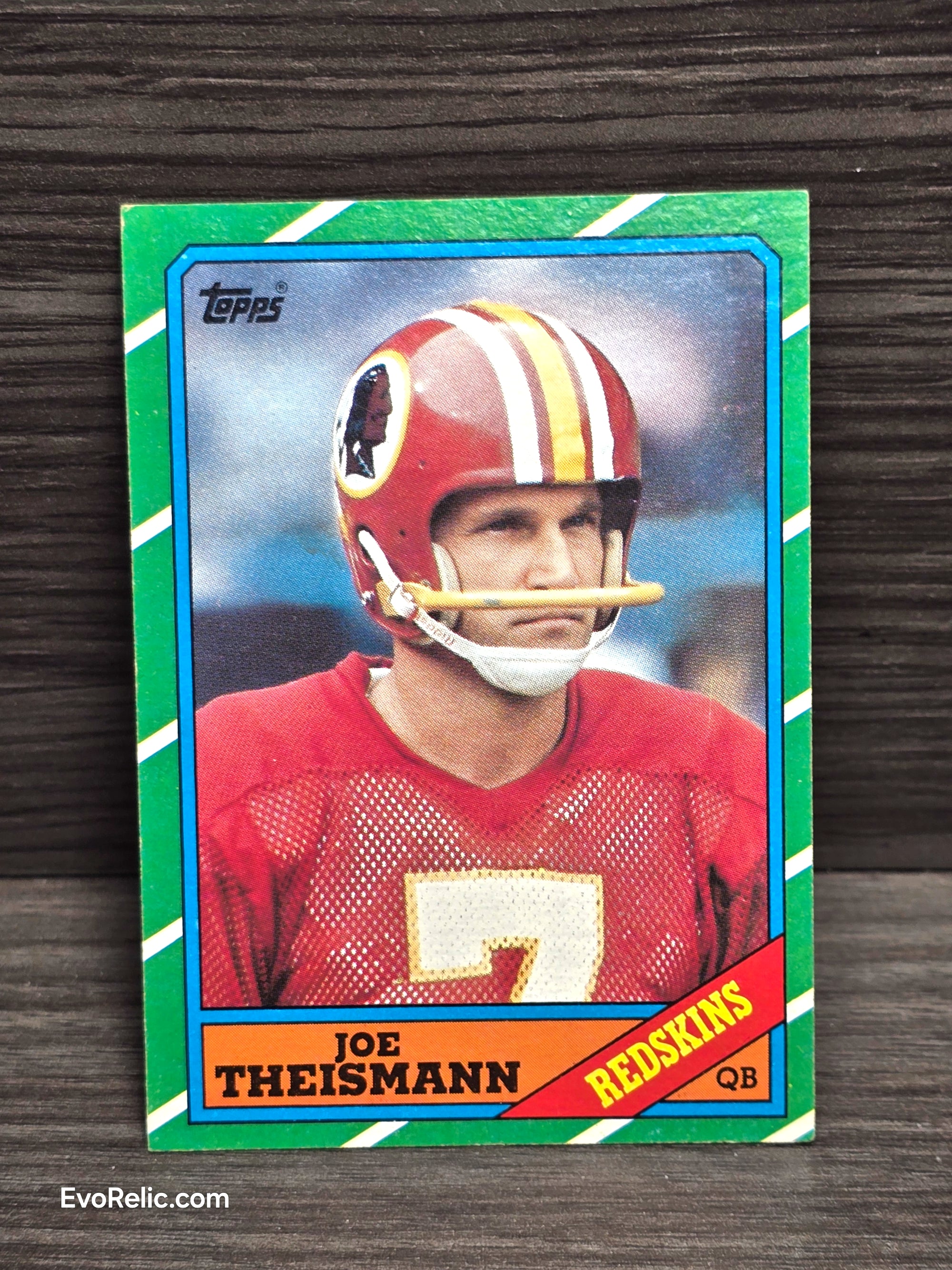 1986 Football Card Joe Theismann Topps No 171