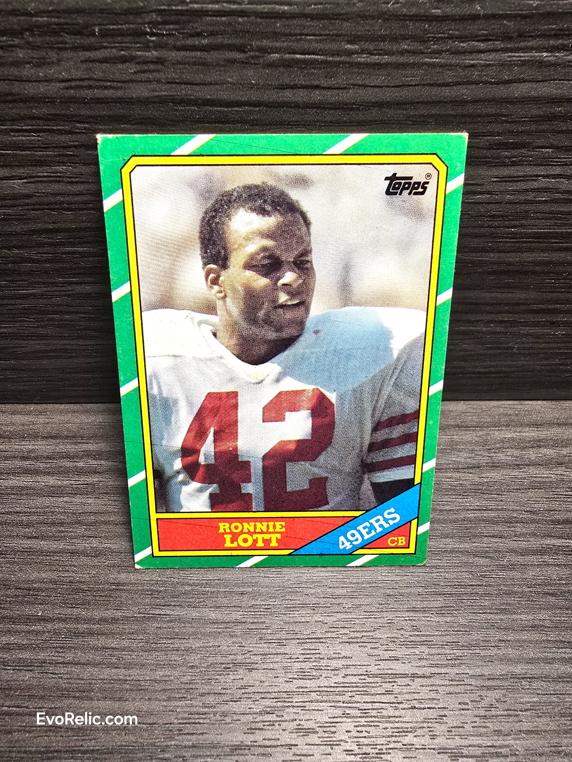 1986 Ronnie Lott Football Card Topps No 168