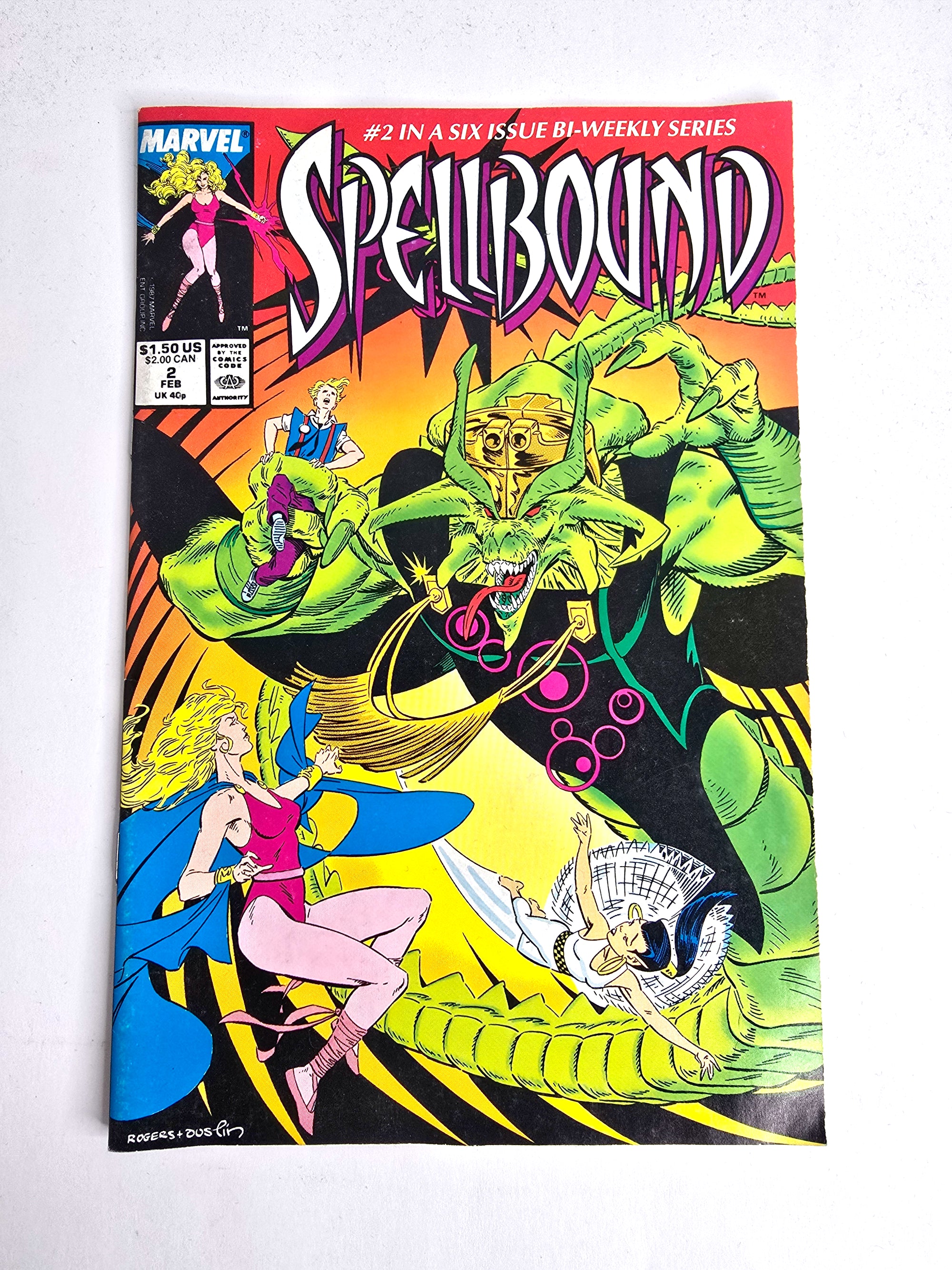 1988 Spellbound Marvel Comics February No. 2