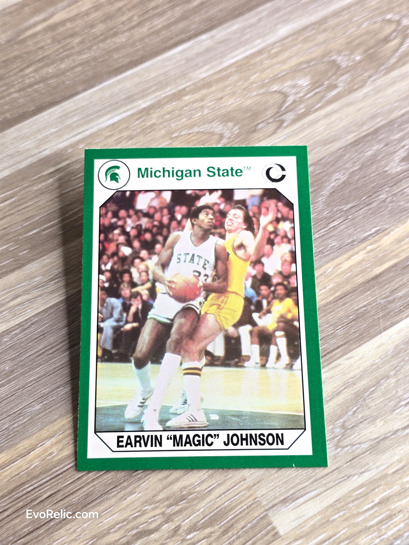 1990 Magic Johnson Michigan State Basketball Card No 186
