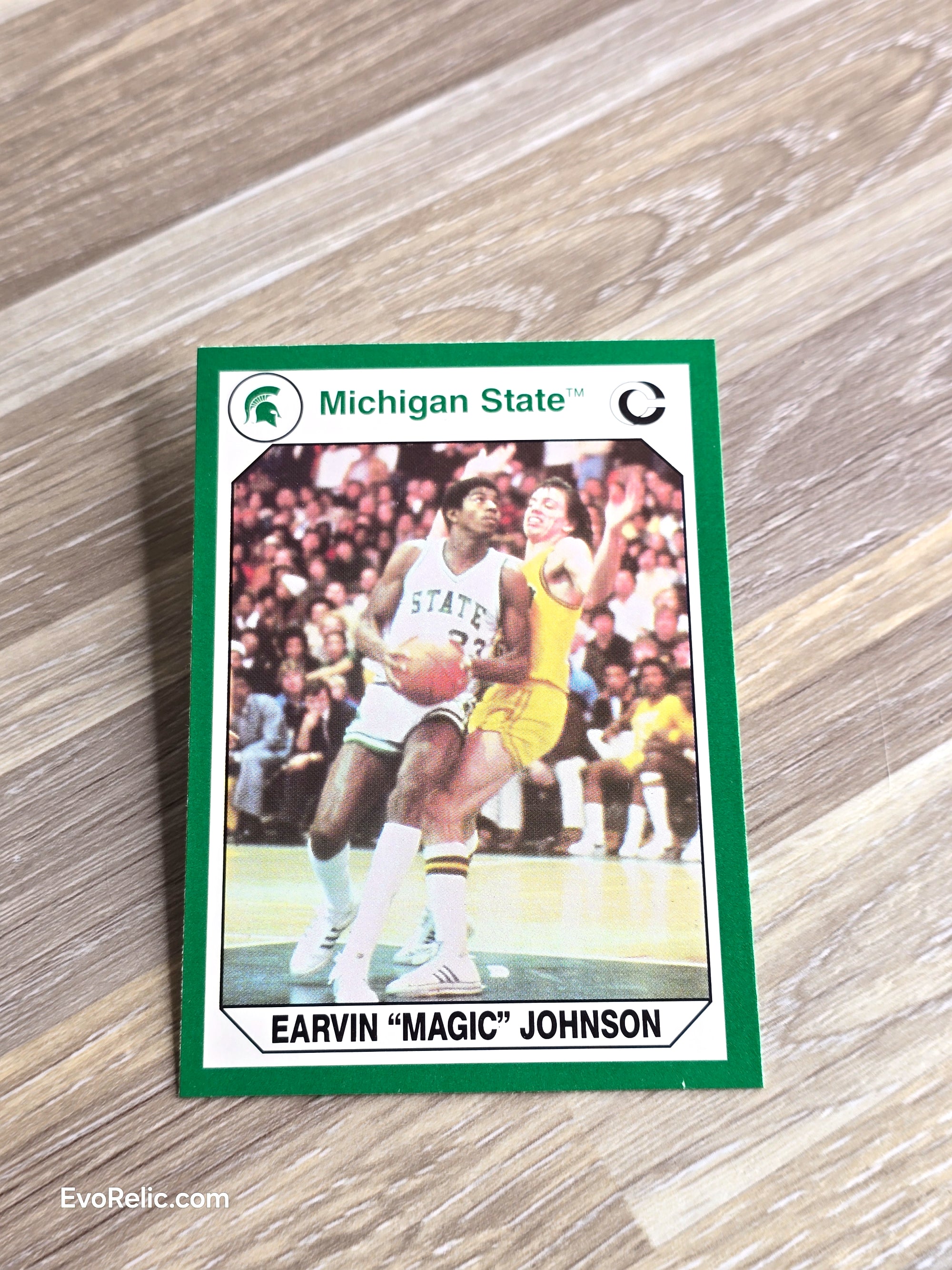 1990 Magic Johnson Michigan State Basketball Card No 186