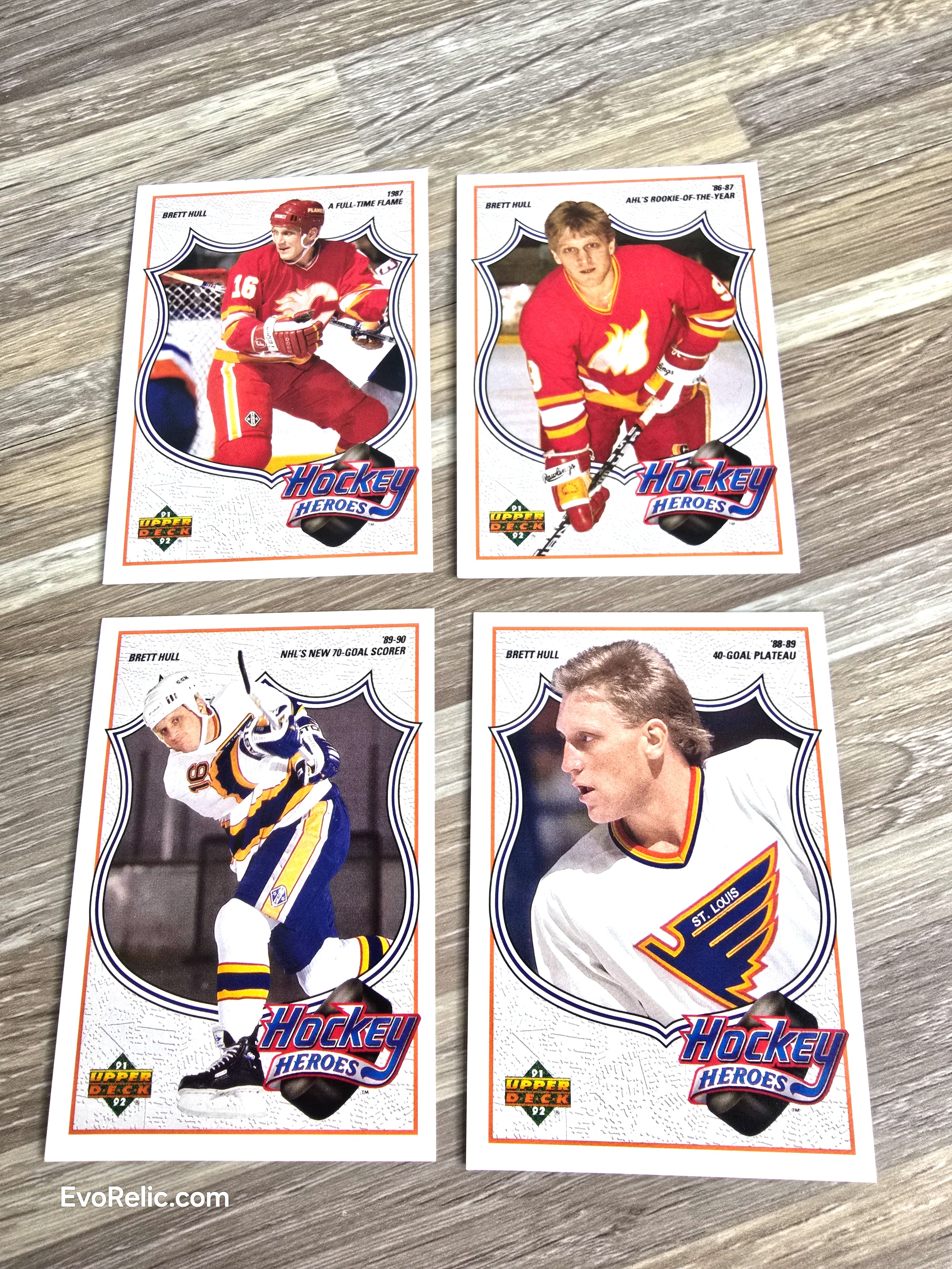 1991 Brett Hull NHL Hockey Cards Upper Deck