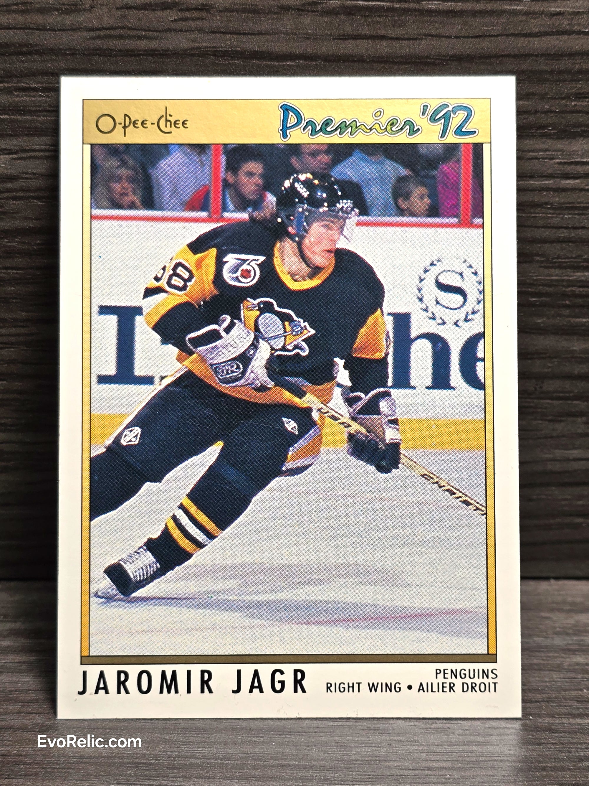 1992 Hockey Jaromir Jagr NHL Penguins Card No 24