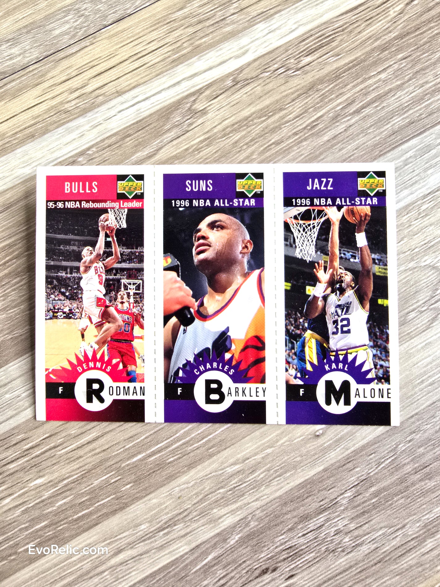 1996 Upper Deck NBA Basketball Cards Malone Barkley Rodman - Collector's Choice Mini Cards