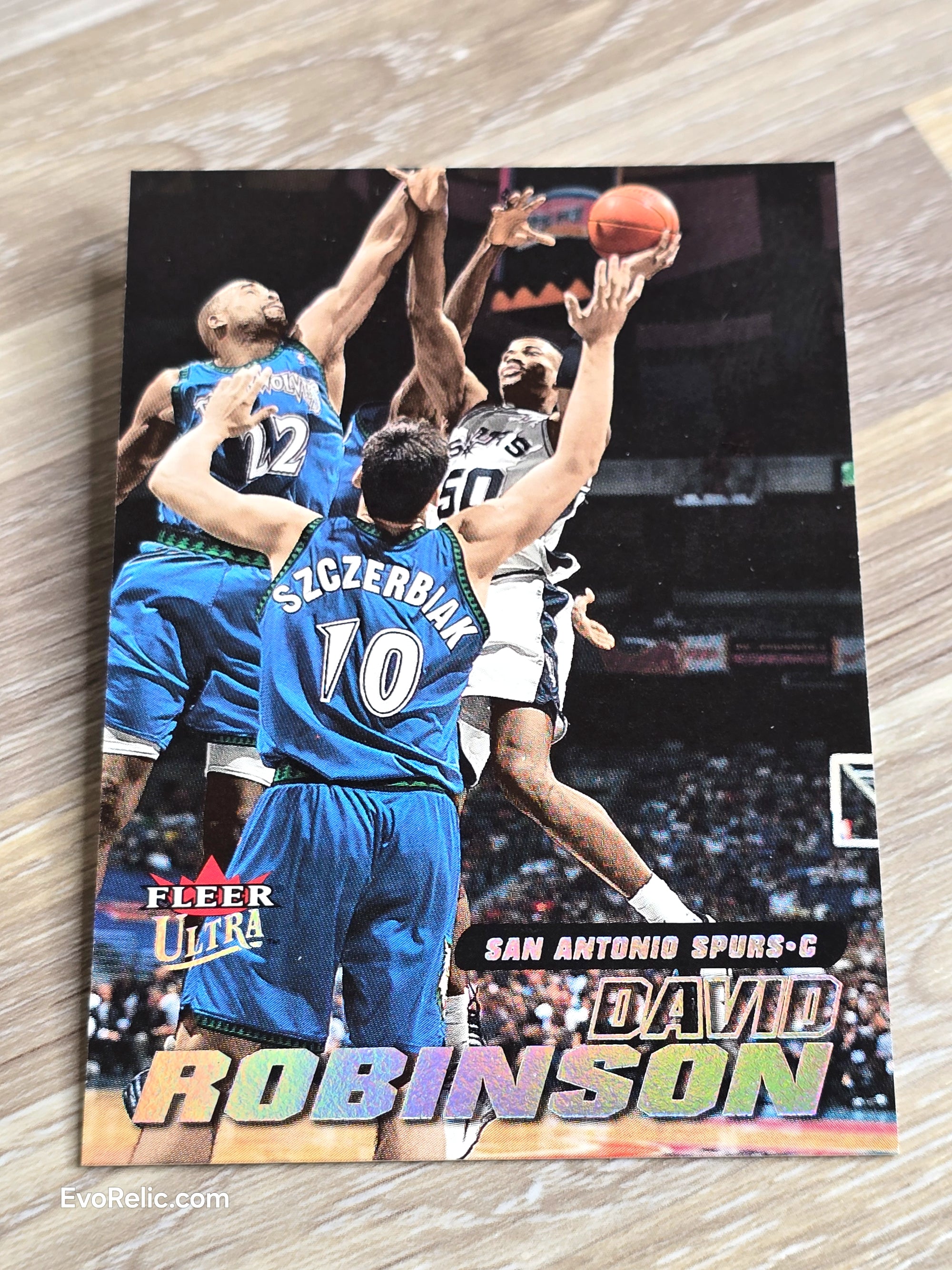 2000-01 Fleer Ultra David Robinson #117 San Antonio Spurs Basketball Card - NM