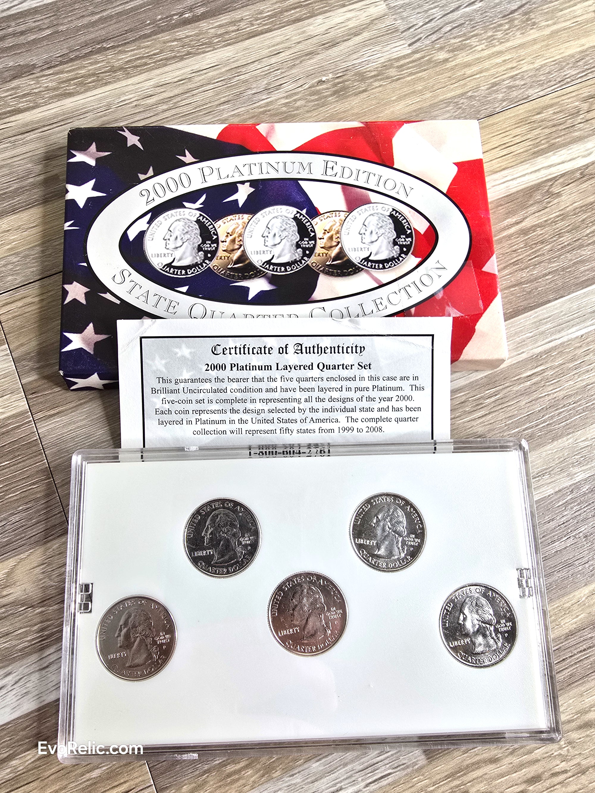 2000 Platinum Coins Collectibles Quarters