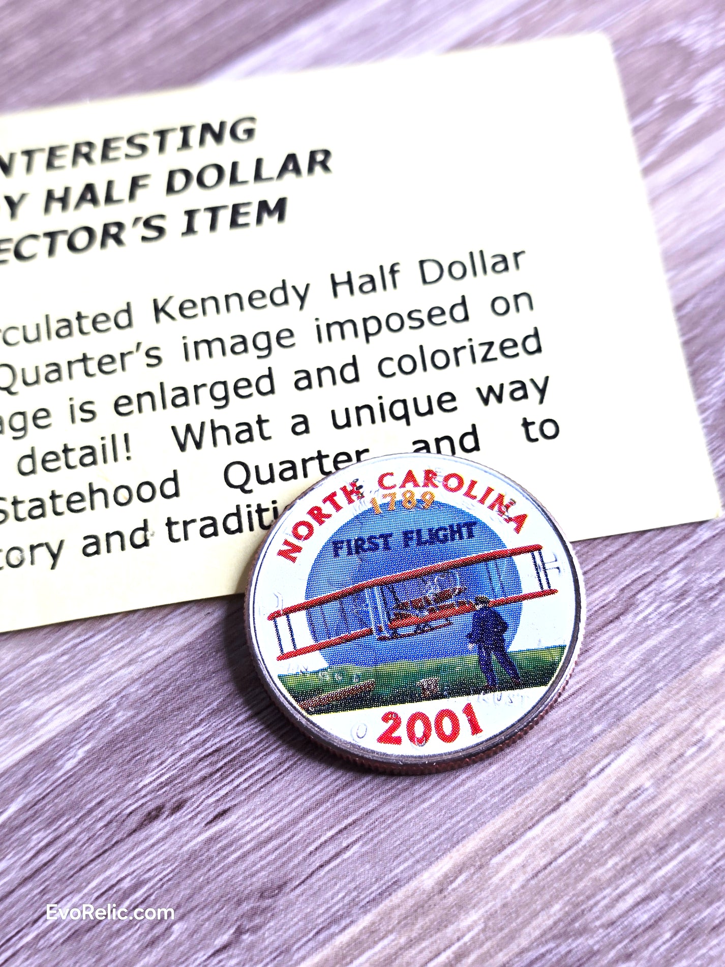 2001 Coin Uncirculated Kennedy Half Dollar North Carolina Collectors Edition
