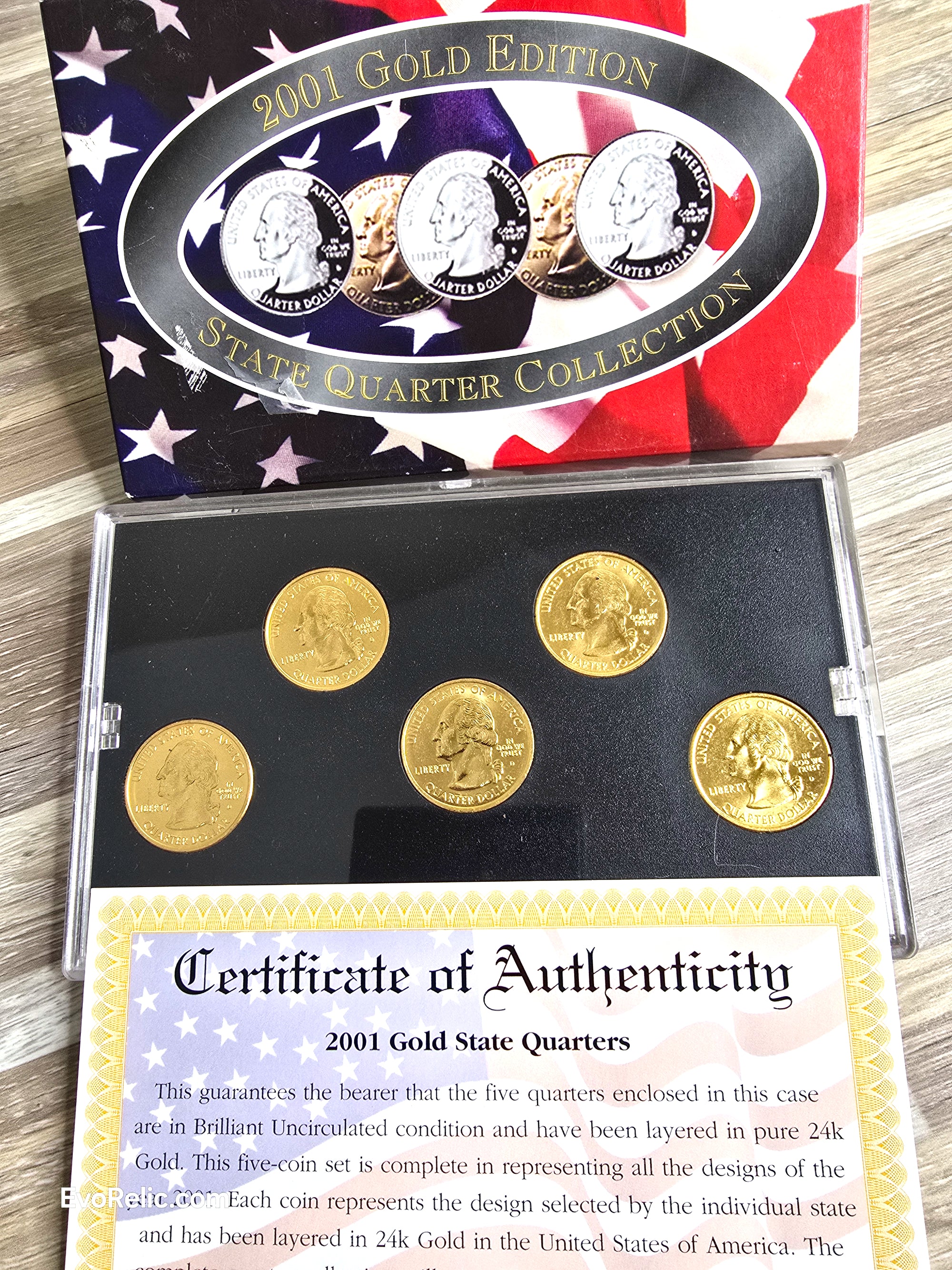 2001 Gold Coins State Quarters