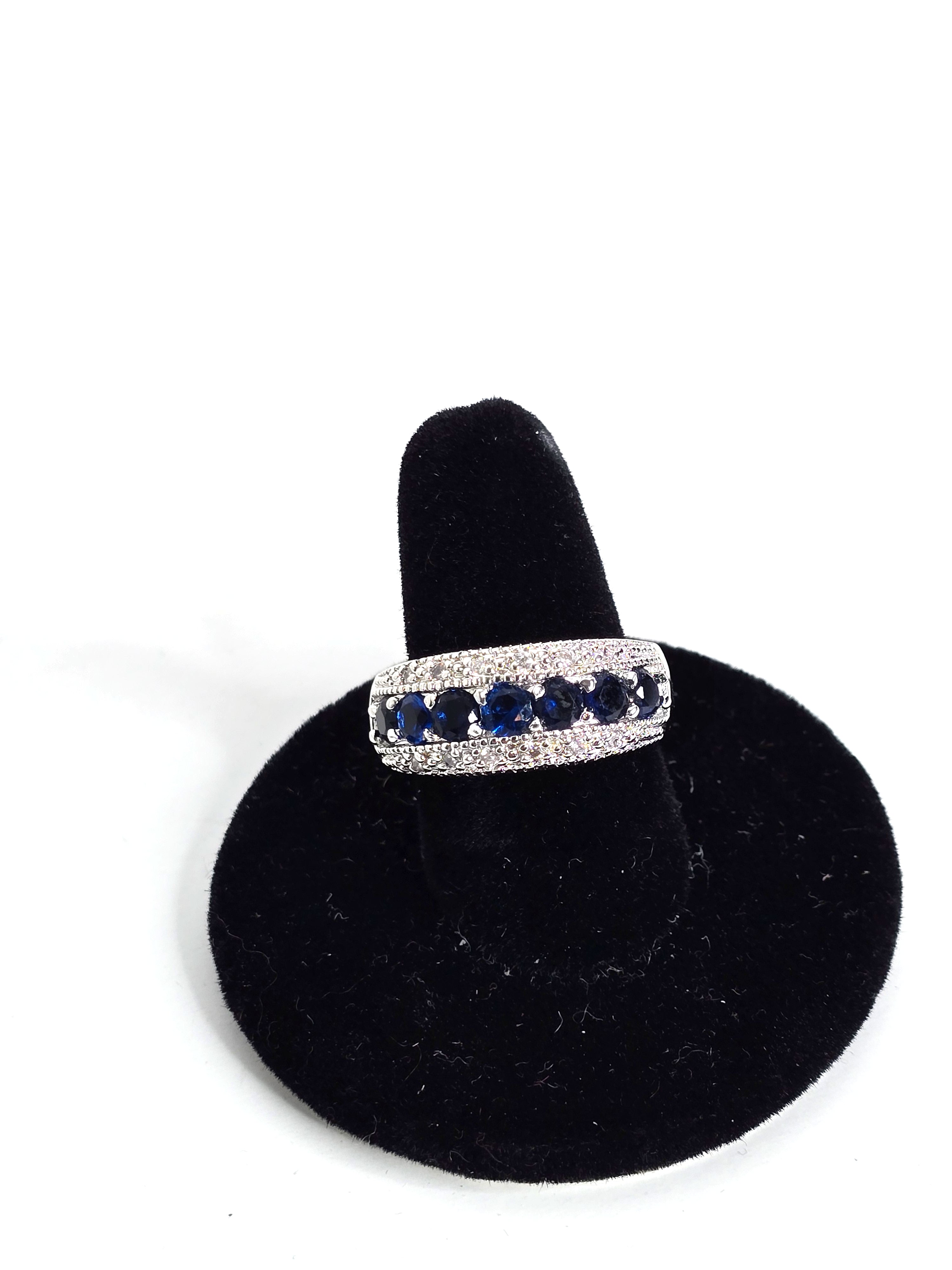 Sapphire Sterling Silver Ring